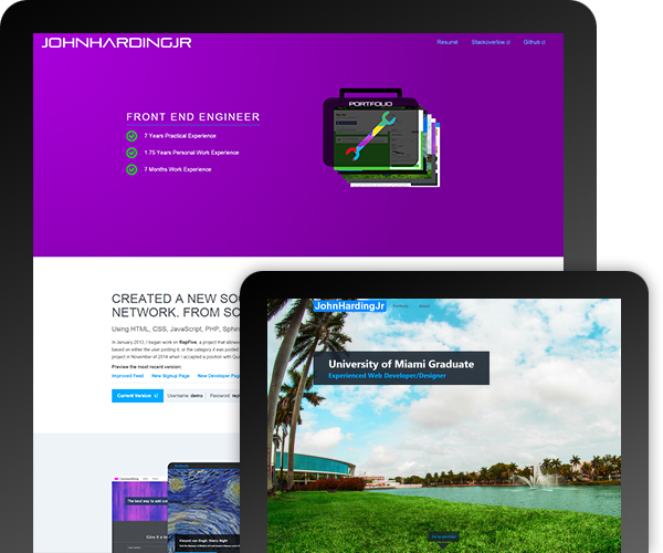 Portfolio Screenshots